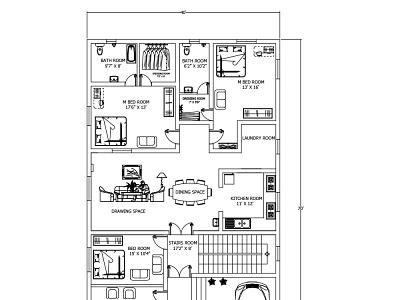 AutoCAD 2D floor plan