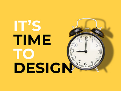 it's time to design (Contact me) clock design graphic design motion graphics post social media time vector