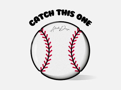BASEBALL CATCH alorda design baseball catch baseball design graphic design illustration