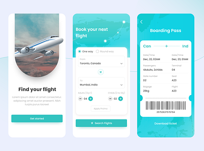 Flight booking ui