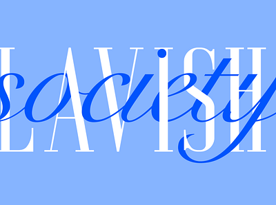 "LAVISH" adobe illustrator branding design logo typography