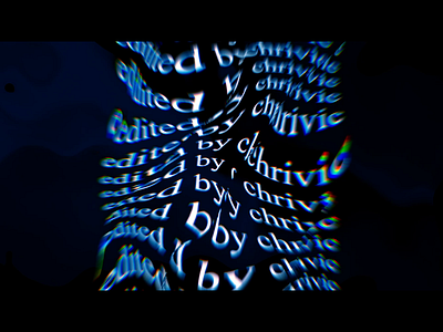 edited by chrivic #1 after effects design ident typography youtube