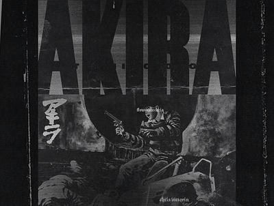 AKIRA Vol. 1 anime design photoshop typography