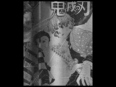 Kimetsu No Yaiba Vol. 3 anime branding design photoshop texture