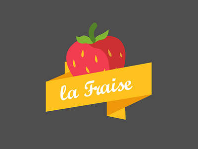 la Fraise Logo brand logo redesign