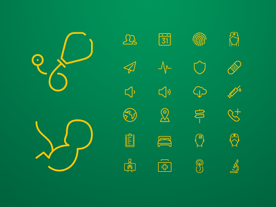 Asklepios Iconset healthcare icons outlines