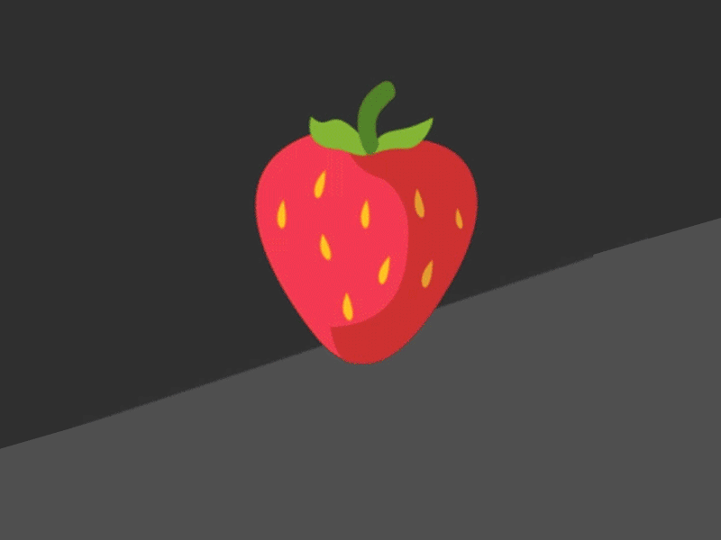 La Fraise Logo animation branding logo strawberry