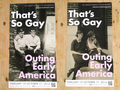 Thats So Gay Posters exhibit identity poster promotion