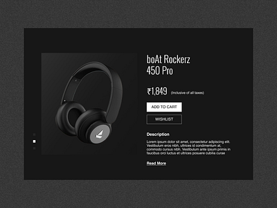 Product Page Design - Headphones