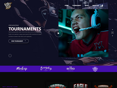 e-sports Landing page