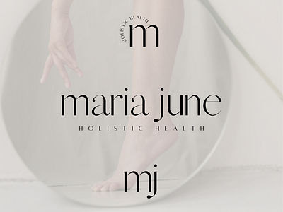 Minimal Feminine Logo Design System for Holistic Health Business brand identity branding clean coach design feminine logo minimal modern personal brand sleek visual identity