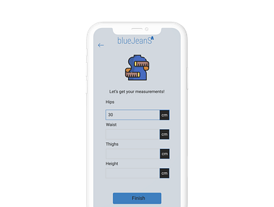 blueJeanS: Finding Jeans that Fit case study design ui ux