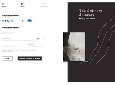 Payment Page design ui