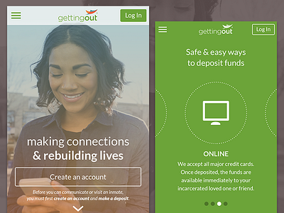 GettingOut - Mobile web