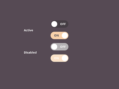 DailyUI #015 - On Off Switch challenge component daily ui switch toggle toggle switches