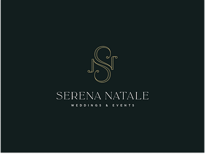 Serena Natale - Weddings & Events branding design illustration illustrator lettering logo monogram typography vector