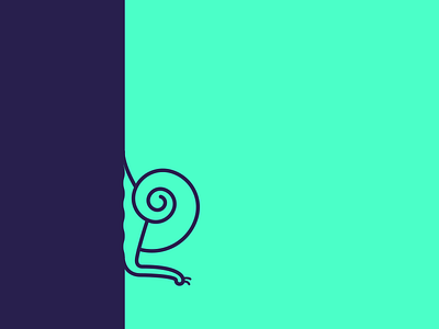 9 the Snail 9 animal contest green purple shell snail typography vector