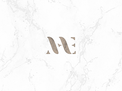 MAE Monogram a e handmade lettering m marble monogram savethedate typography wedding