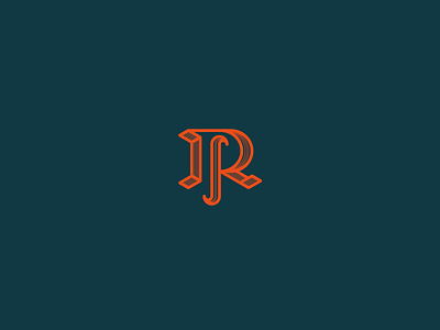 Radnika Foundry Monogram calligraphy monogram orange r rf typography vector