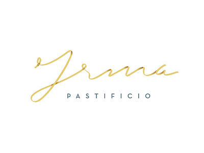 Pastificio Irma bakery custom letters fettuccine handmade homemade italian pasta lettering logo logo design pasta pastificio signature