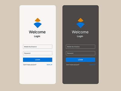 Login screen with Dark mode branding design graphic design icon illustration logo typography ui ux vector