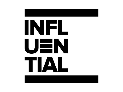 Influential Logo brand branding logo