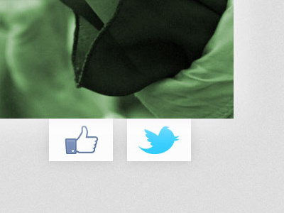 Social Tabs drop down facebook glow shadow tabs twitter web design