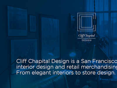 CliffChapitalDesign.com css3 fontface interior design overlay web design
