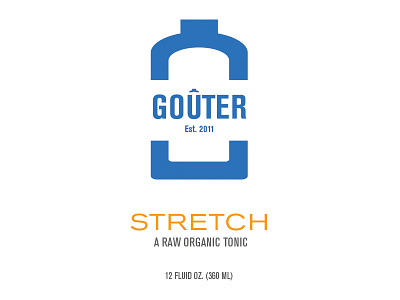 Goûter Bottle Packaging branding cleanse gouter graphic design juice logo packaging packaging design