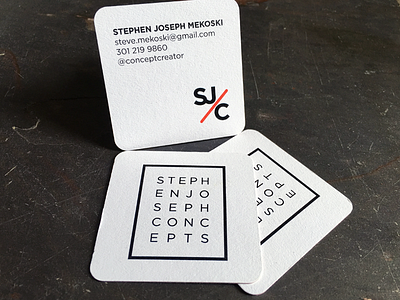 Business Cards: Stephen Joseph Concepts brand branding business cards businesscards logo logo design