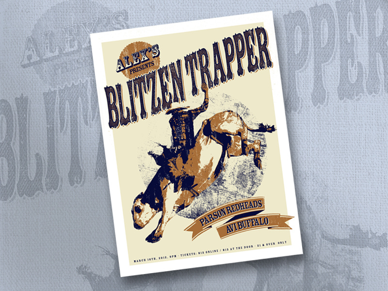 Blitzen Trapper Gig Poster screenprint rock poster gig poster poster