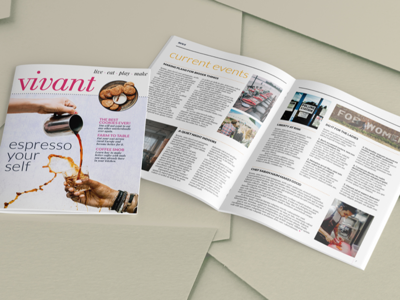 Vivant Magazine Template for Adobe InDesign