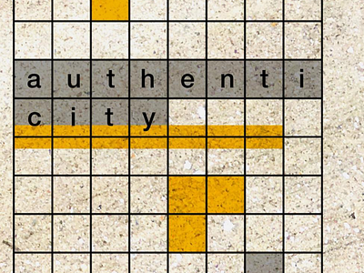 Authenticity Poster grid design grid layout helvetica poster