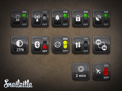 Set widgets icons