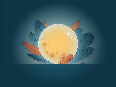 Full moon illustration vector