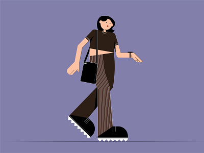Monica Geller character illustration vector