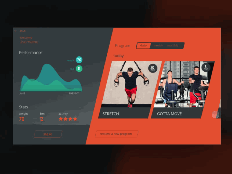 Kiosk Dashboard | Personal Exercise