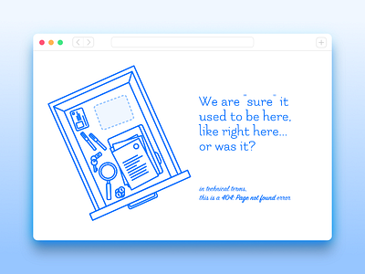 404 Page Not Found / UI 02 404 drawer error icons illustration line monochrome page not found ui challenge webpage