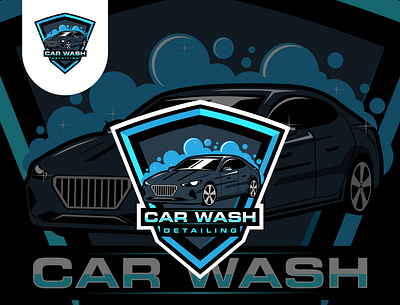 Car wash logo app branding car company design icon illustration logo ui ux vector vehicle