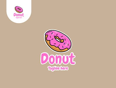 Donut Logo app brand branding company design donut food icon illustration logo ui ux vector