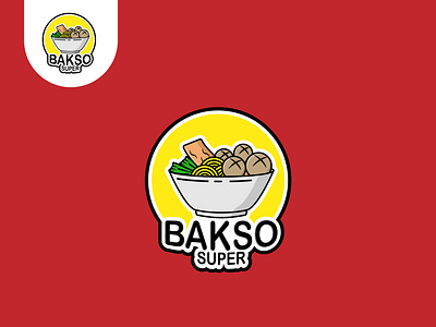 Bakso Logo app brand branding company design food icon illustration logo ui ux vector