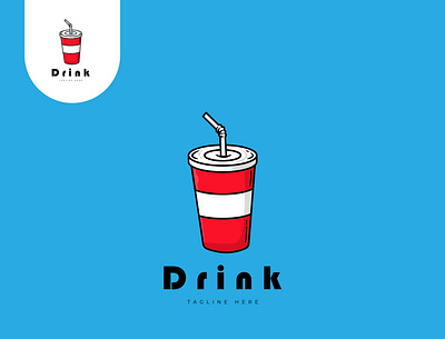 Drink Logo app brand branding company design drink icon illustration logo ui ux vector
