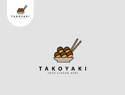 Takoyaki 2 Logo app brand branding company design food icon illustration logo takoyaki ui ux vector
