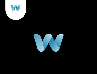 W logo app branding company design icon illustration logo ui ux vector