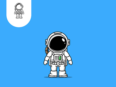 Astronaut Logo app astronaut branding company design icon illustration logo space ui ux vector