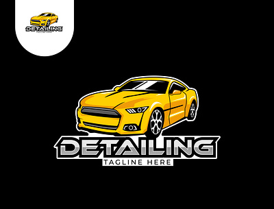Detailing car logo app branding car company design detailing icon illustration logo ui ux vector