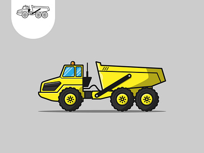 artiulated dump truck logo