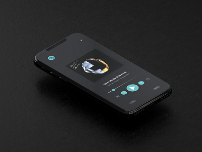 Minimal Music Player UI design. app app design app uiux audio player black clean dark design graphic design grey minimal minimal dark music player ui ui design