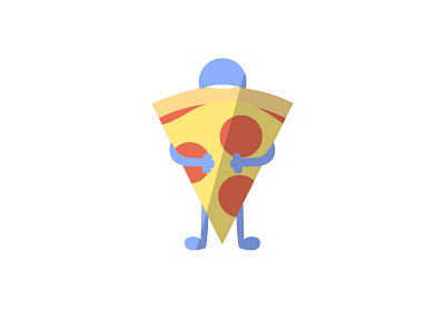 Pizza slice recipe flatdesign food illustration pepperoni pizza slice vector