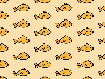 Fishy Pattern cute fish flat design illustration illustrator pattern